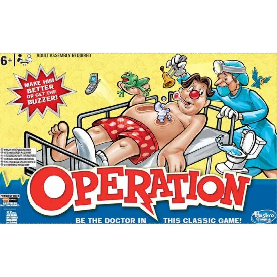 Game Operation - szórakoztató és oktató közösségi játék gyerekeknek.