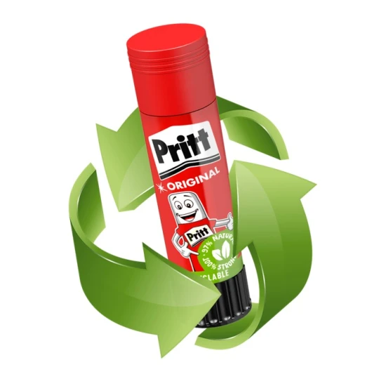 Henkel Ragasztórúd Pritt Stick 20 g 97%-ban természetes alapanyagokból készült, hosszú eltarthatóságú, erős tapadású Pritt ragasztórúd, alkalmas papírra, kartonra, textíliára és fotóra.