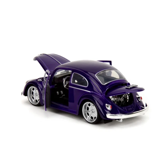 Wednesday autó 1972 VW Beetle 1:24 és figura Wednesday
