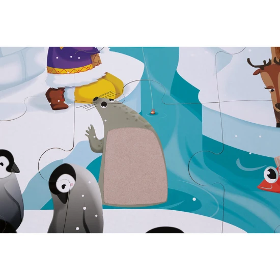Janod Dotykové puzzle Život na ľade J02773