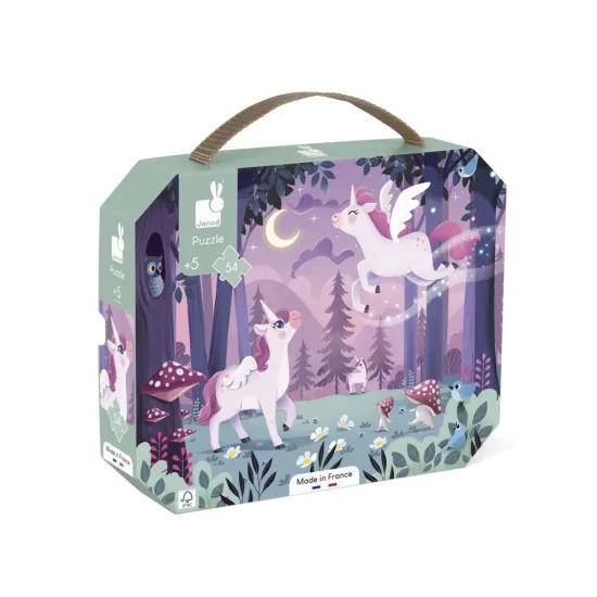 Puzzle tokban Unicorns 54 db Janod Puzzle tokban Unicorns 54 db J02555