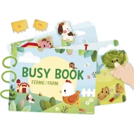 Interaktív tevékenységekkel teli könyv Busy Book Farm