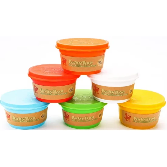 Jarmelo gyurma - 6 színű készlet, nem mérgező modellező szórakozás gyerekeknek