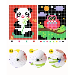 Pixel Art színező oldalak állatok Pixel Art színező oldalak állatok