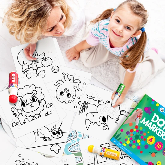 Jarmelo színek tubusban - 6 mosható és nem mérgező színből álló készlet habfelhordóval