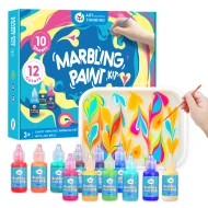 Készlet 12 színű márványozáshoz