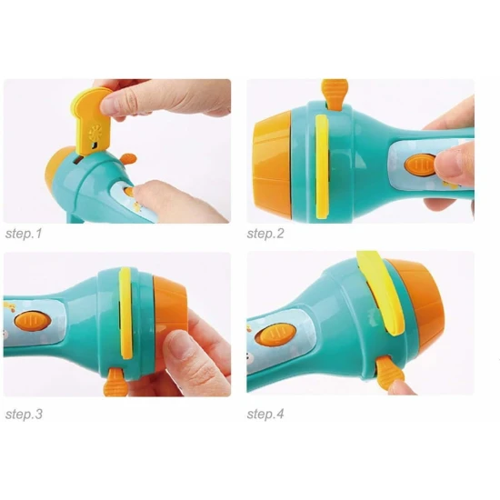 Jarmelo mese vetítős zseblámpa - árnyékszínház kivetítővel, 5 koronggal, 11 árnyékbábbal és egy mesekönyvvel