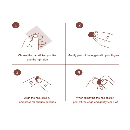 Jarmelo körömmatricák édes kicsiknek - 540 színes gyerekmatrica, vízálló és biztonságos a gyerekek számára