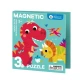 Jarmelo mágneses puzzle 3 az 1-ben - Dinoszauruszok 48 mágneses darabbal és sötétben világítanak, 3 éves kortól használható