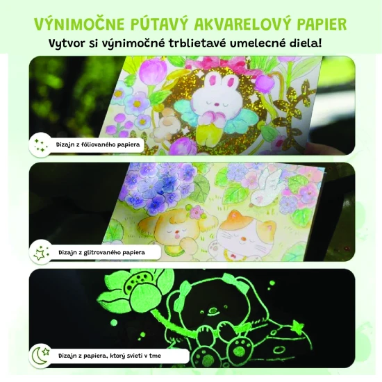 Jarmelo vízfestmény - Pet Paradise, egy könyv 8 színnel, 2 ecsettel és állatfestő oldalakkal