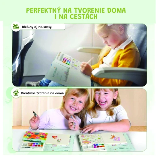 Jarmelo vízfestmény - Pet Paradise, egy könyv 8 színnel, 2 ecsettel és állatfestő oldalakkal