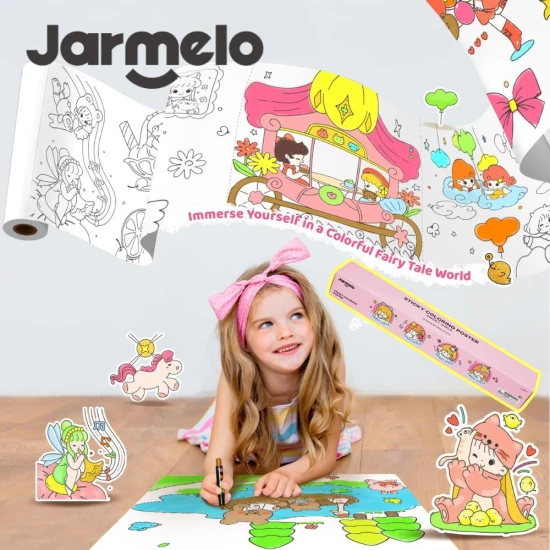 Öntapadós színező tekercs Sweet Girls 3 m Jarmelo