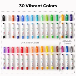 Tempera festékstift mosható 30 színű