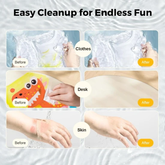 Jarmelo mosható tempera festékek stiftben – 30 darabos mosható, nem mérgező festékkészlet stiftben