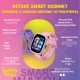 Kiddoboo x Lagenio WatchMe 4G gyerek okosóra rózsaszín-lila színben kijelzővel, kamerával és SOS funkcióval - biztonságos és játékos kiegészítő gyerekeknek.