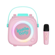 Bluetooth Karaoke készlet mikrofon és hangszóró KidsVoice Pink