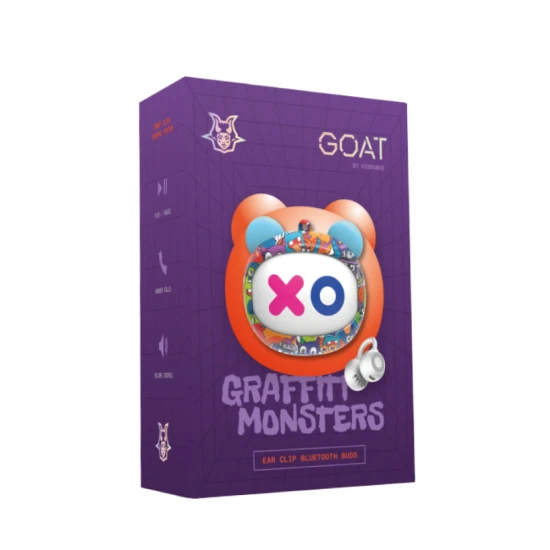 GOAT Graffiti Monsters vezeték nélküli gyerek fülhallgató színes