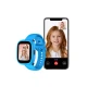 Gyermek okosóra Kiddoboo x Lagenio WatchMe 4G kék-fekete színben kijelzővel, kamerával és SOS funkcióval - biztonságos és játékos kiegészítő gyerekeknek.