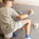 Gyermek okosóra Kiddoboo x Lagenio WatchMe 4G kék-fekete színben kijelzővel, kamerával és SOS funkcióval - biztonságos és játékos kiegészítő gyerekeknek.