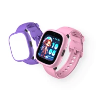Gyermek okosóra Kiddoboo x Lagenio WatchMe 4G Pink/Purple