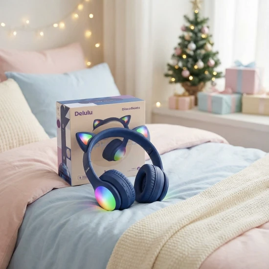 Delulu DiscoBeats Blue vezeték nélküli gyermek fejhallgató