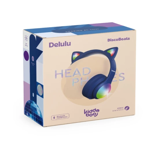 Delulu DiscoBeats Blue vezeték nélküli gyermek fejhallgató