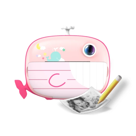 Kiddoboo FotoFun 2 Whale Pink fényképezőgép