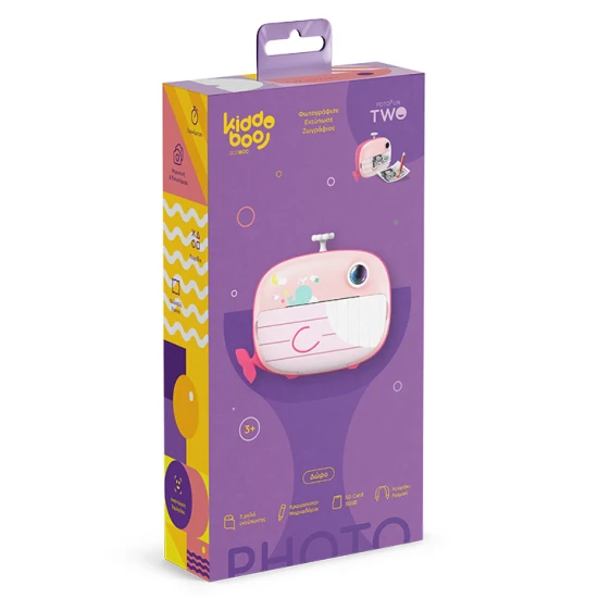 Kiddoboo FotoFun 2 Whale Pink fényképezőgép
