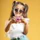 Gyermekakciókamera Kiddoboo Splash Pink - rózsaszín vízálló kamera forgatható kamerával és kiegészítőkkel az apró kalandokhoz.​