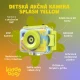 Gyermekakciókamera Kiddoboo Splash Yellow - sárga vízálló kamera forgó kamerával és kiegészítőkkel az apró kalandokhoz.​