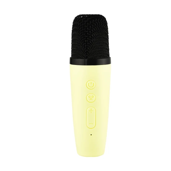 Vezeték nélküli karaoke szett gyerekeknek Bluetooth és LED sárga