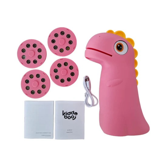 Kiddoboo Dino rajzprojektor rózsaszín éjszakai fénnyel 4 éves kortól