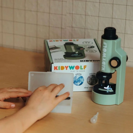 Hordozható mikroszkóp Zöld KIDYMICROSCOPE-GR