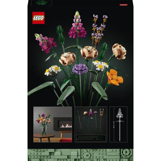 LEGO virág 10280 – színes virágdísz kockákból