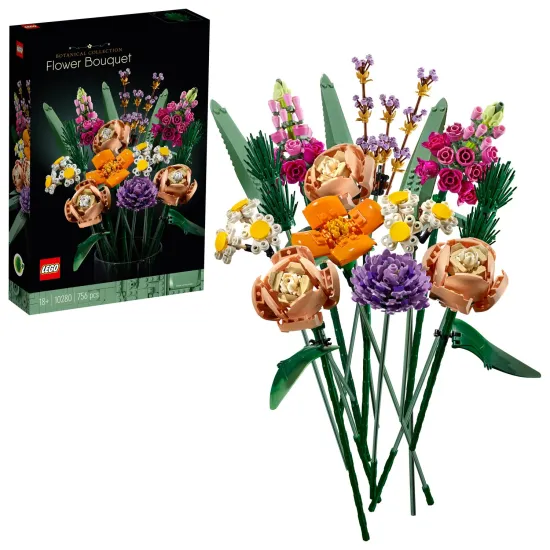 LEGO virág 10280 – színes virágdísz kockákból