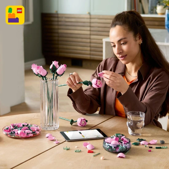 LEGO Botanicals 10374 Rózsaszín rózsák csokor