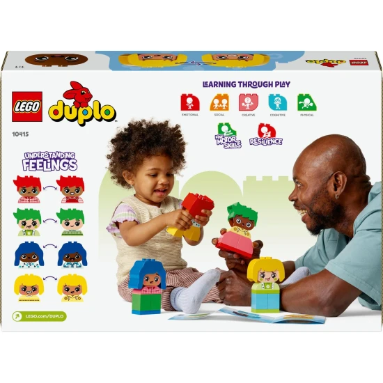 LEGO DUPLO Első érzéseim és érzelmeim LEGO® DUPLO® Első érzéseim és érzelmeim játék változtatható arckifejezésű kisgyermekeknek