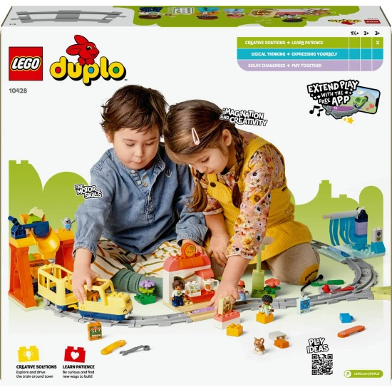 LEGO DUPLO Nagy interaktív közösségi vonat karakterekkel és akciókockákkal