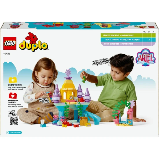 LEGO® DUPLO® Ariel tenger alatti palotája csúszdával és forgatható színpaddal