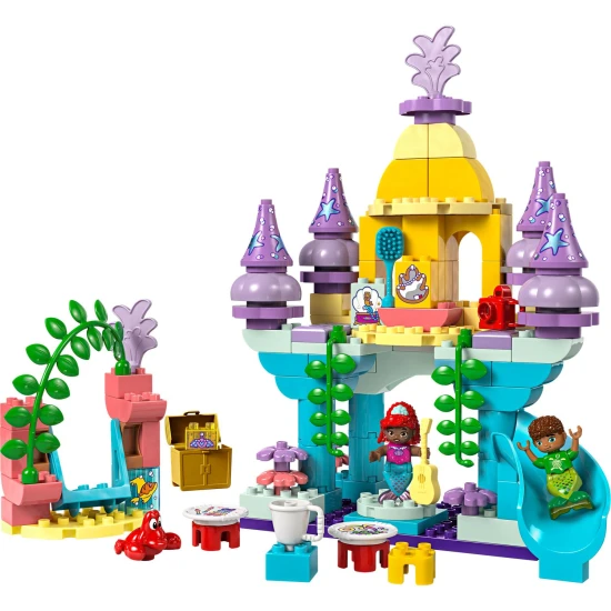 LEGO® DUPLO® Ariel tenger alatti palotája csúszdával és forgatható színpaddal