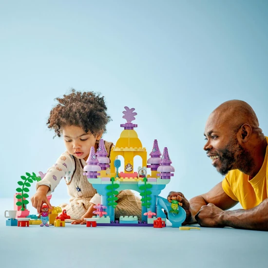LEGO® DUPLO® Ariel tenger alatti palotája csúszdával és forgatható színpaddal