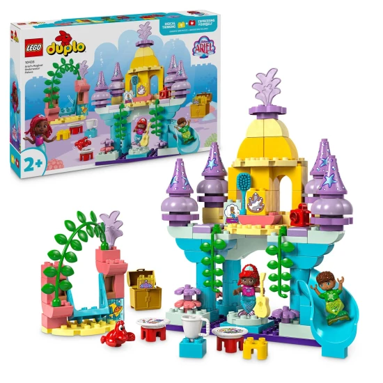 LEGO® DUPLO® Ariel tenger alatti palotája csúszdával és forgatható színpaddal