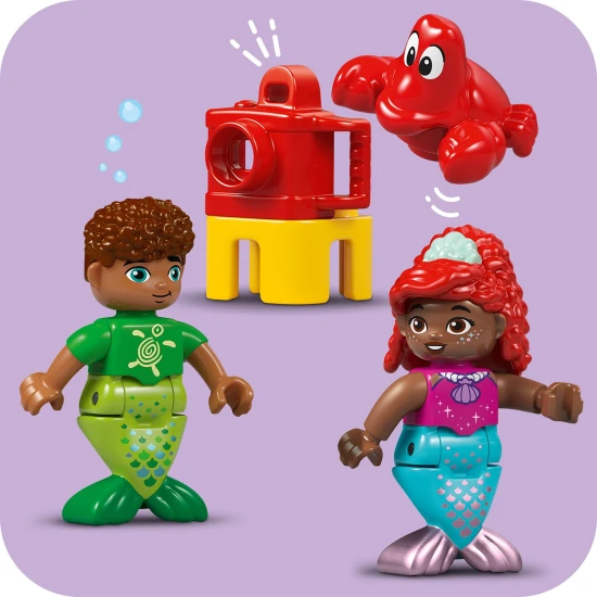 LEGO® DUPLO® Ariel tenger alatti palotája csúszdával és forgatható színpaddal