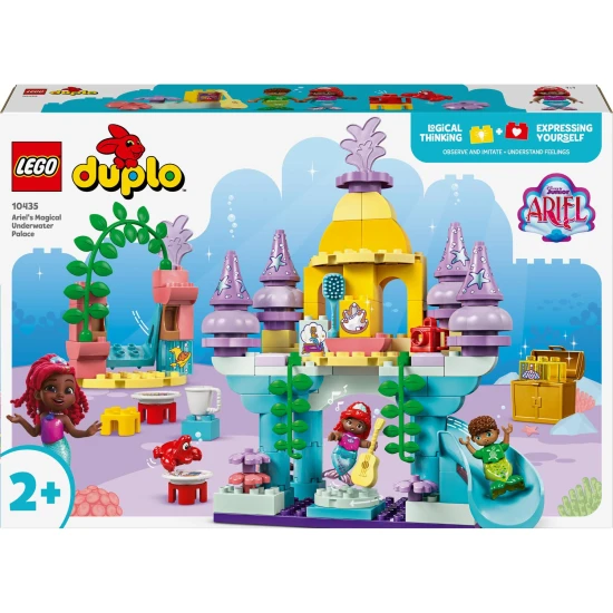 LEGO® DUPLO® Ariel tenger alatti palotája csúszdával és forgatható színpaddal