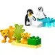 Az oroszlánokból és pingvinekből álló LEGO család készen áll a vadonbeli kalandra