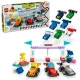 LEGO® DUPLO® F1® versenyautók és sofőrök: Építőkészlet járművekkel, sofőrökkel és darumodellel.