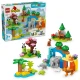 LEGO DUPLO Wild Animal Families oktatókészlet gyerekeknek Állatfigurák Elefánt Panda Tigris Teknős Szarvas Kreatív játék gyerekeknek