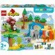 LEGO DUPLO Wild Animal Families oktatókészlet gyerekeknek Állatfigurák Elefánt Panda Tigris Teknős Szarvas Kreatív játék gyerekeknek