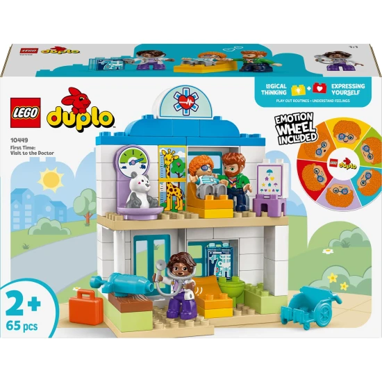 LEGO DUPLO® kórház orvossal, röntgennel és figurákkal: Építőkészlet gyerekeknek