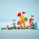LEGO DUPLO Vidámpark Peppa, Cili és Dany óriáskeréken és csúszdával.